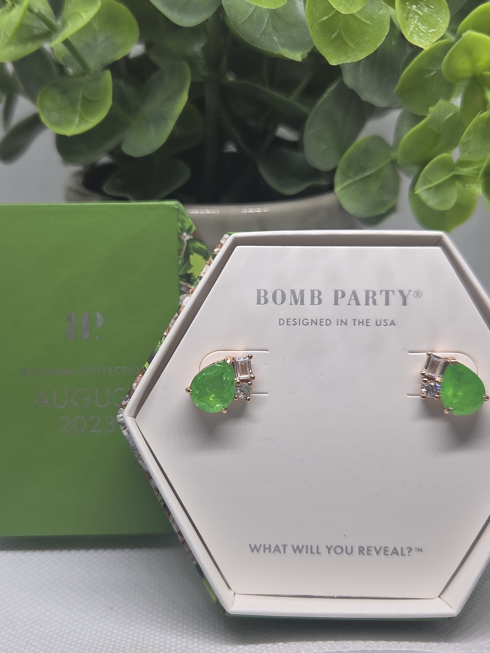 BP Peridot Fused With Quartz On Rose Gold Plating - Aug 2023 B-day Collection
